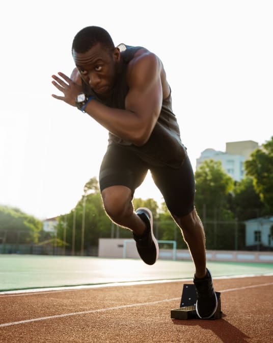 man running